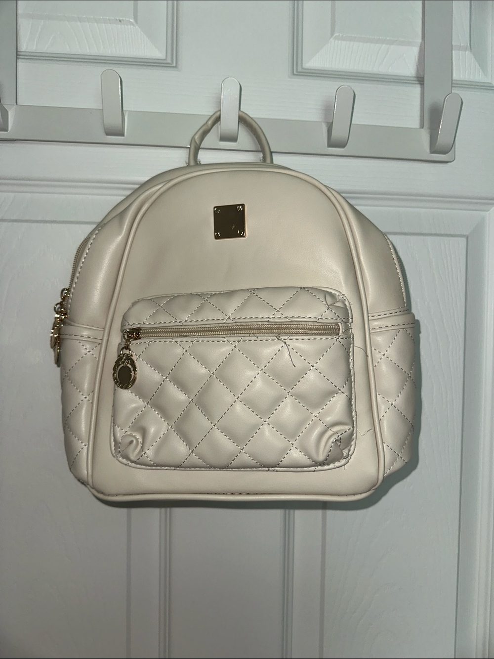 Brand new Quilted Mini Backpack - Cream